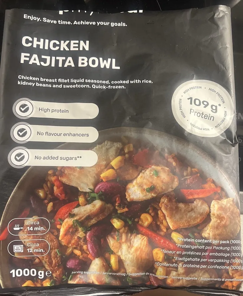 Hähnchen fajita bowl
