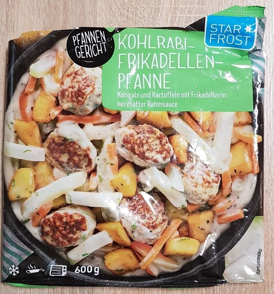 Kohlrabi- Frikadellen - Pfanne