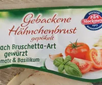 Gebackene Hähnchenbrust gepökelt - Bruschetta-Art