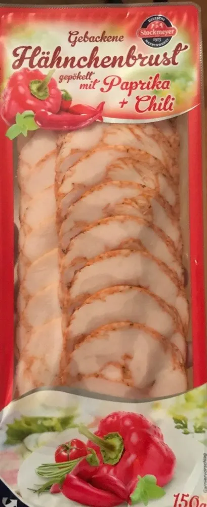 Gebackene Hähnchenbrust gepökelt mit paprika + chili