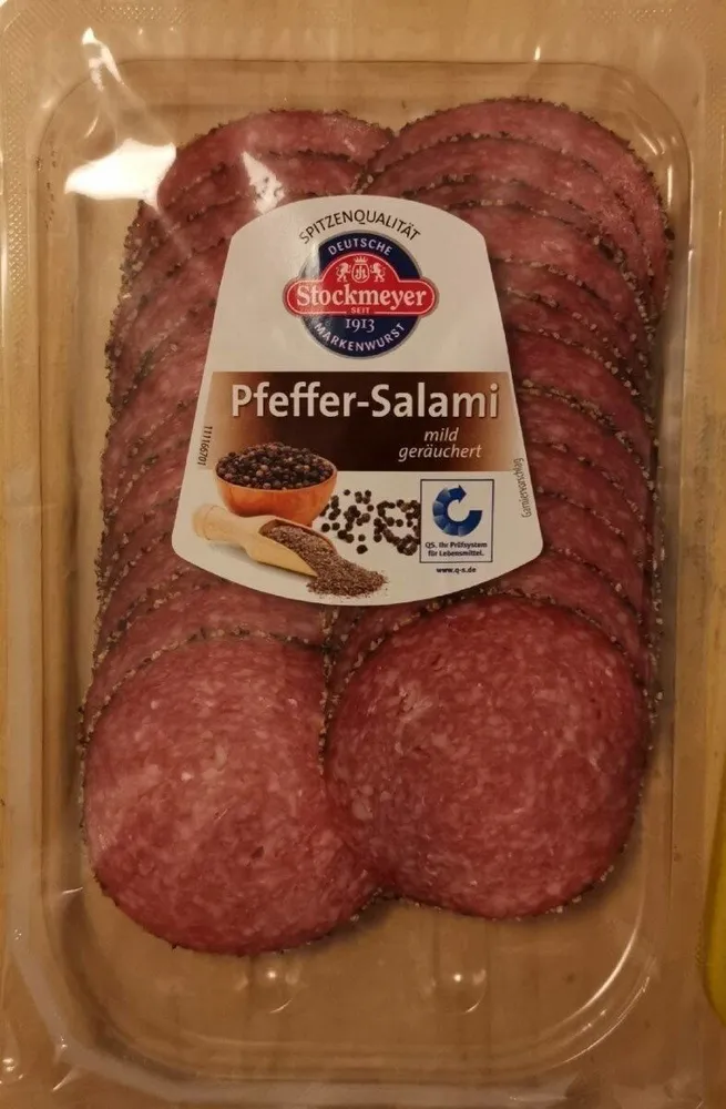 Pfeffer-Salami mild geräuchert