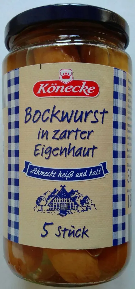 Bockwurst in Eigenhaut