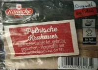 Polnische Krakauer, nach schlesischer Art, gebrüht, geräuchert
