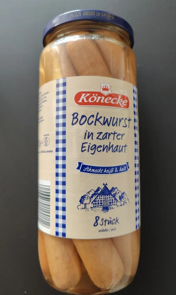 Bockwurst in zarter Eigenhaut