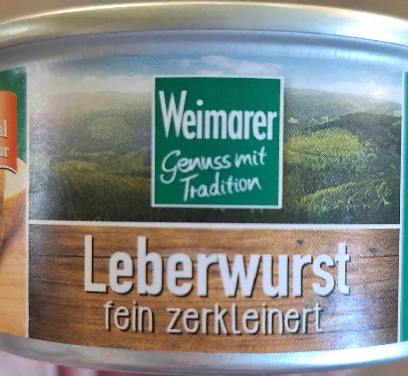 Leberwurst fein zerkleinert
