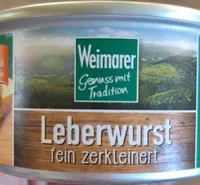 Leberwurst fein zerkleinert