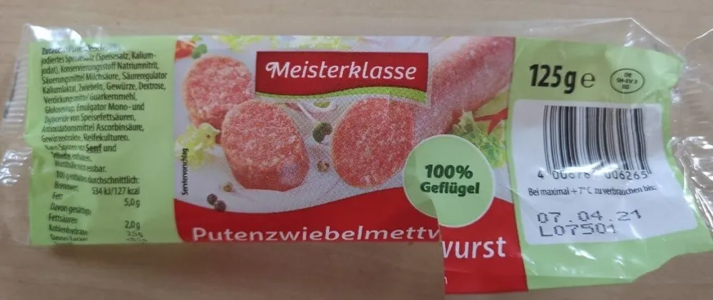 Putenzwiebelmettwurst