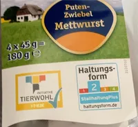 Puten Zwiebel Mettwurst