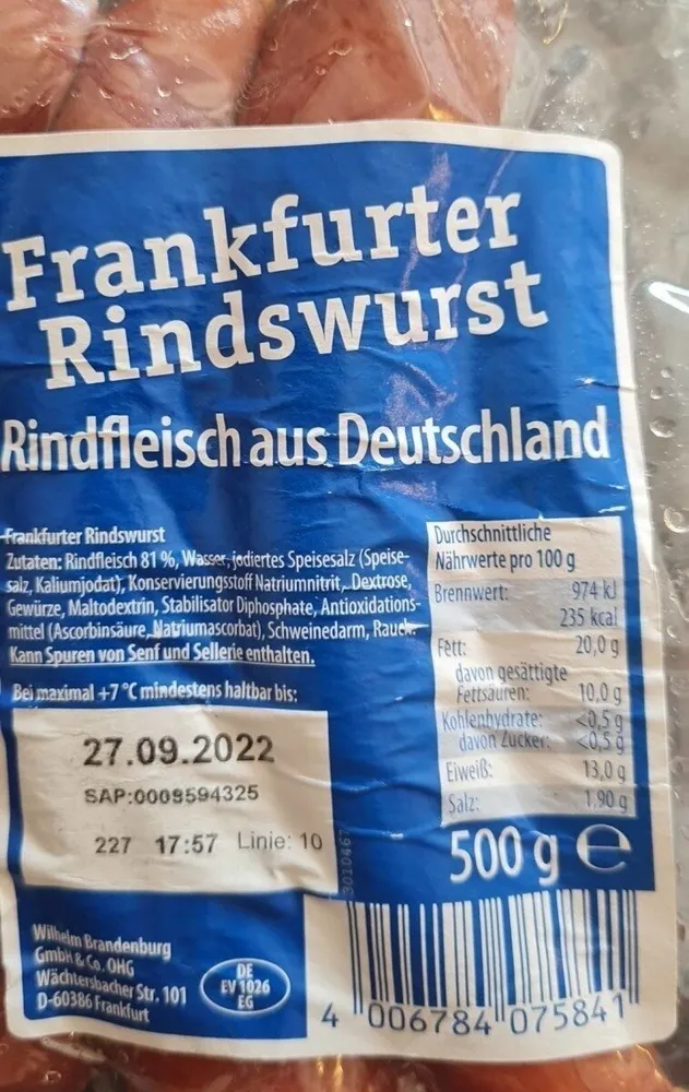 Frankfurter Rindswurst