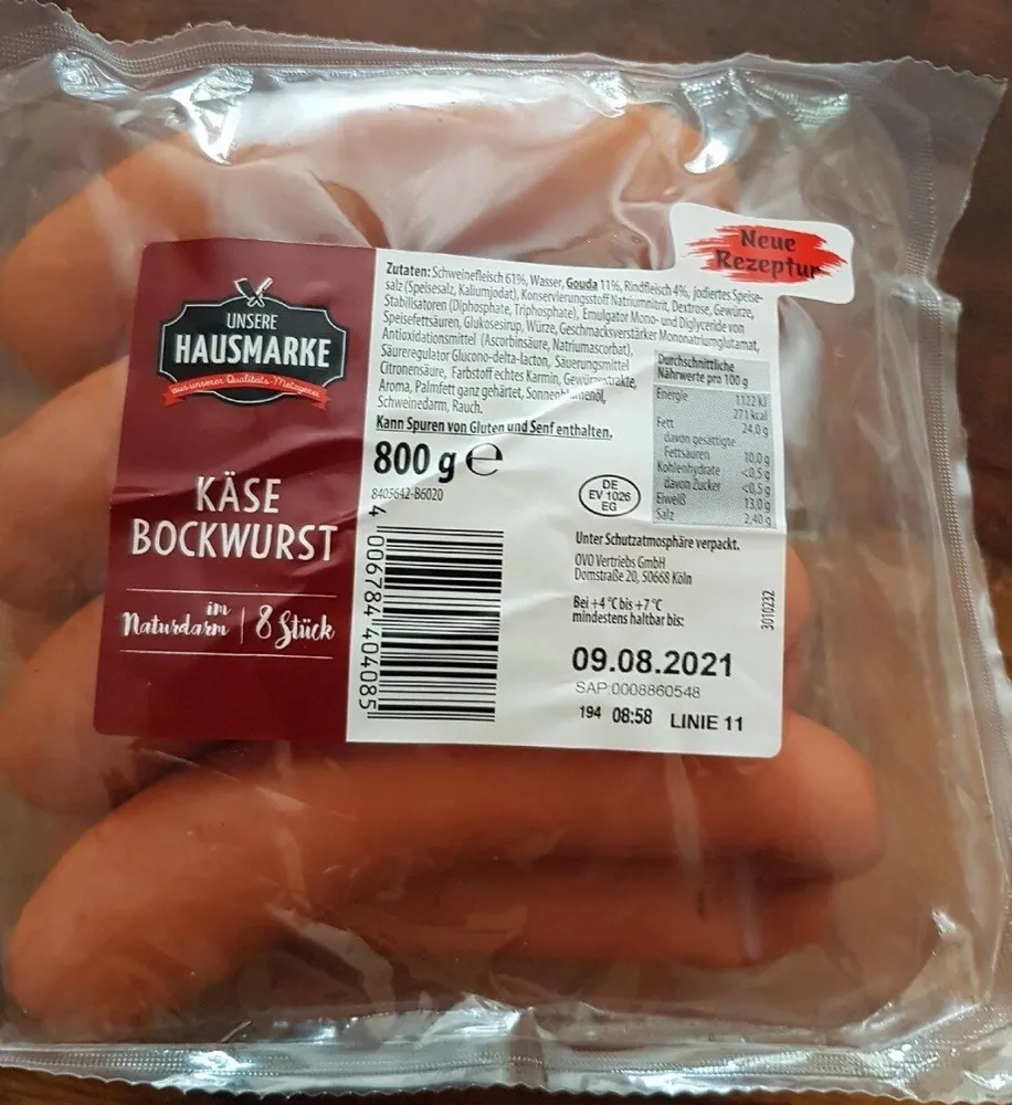 Käse Bockwurst