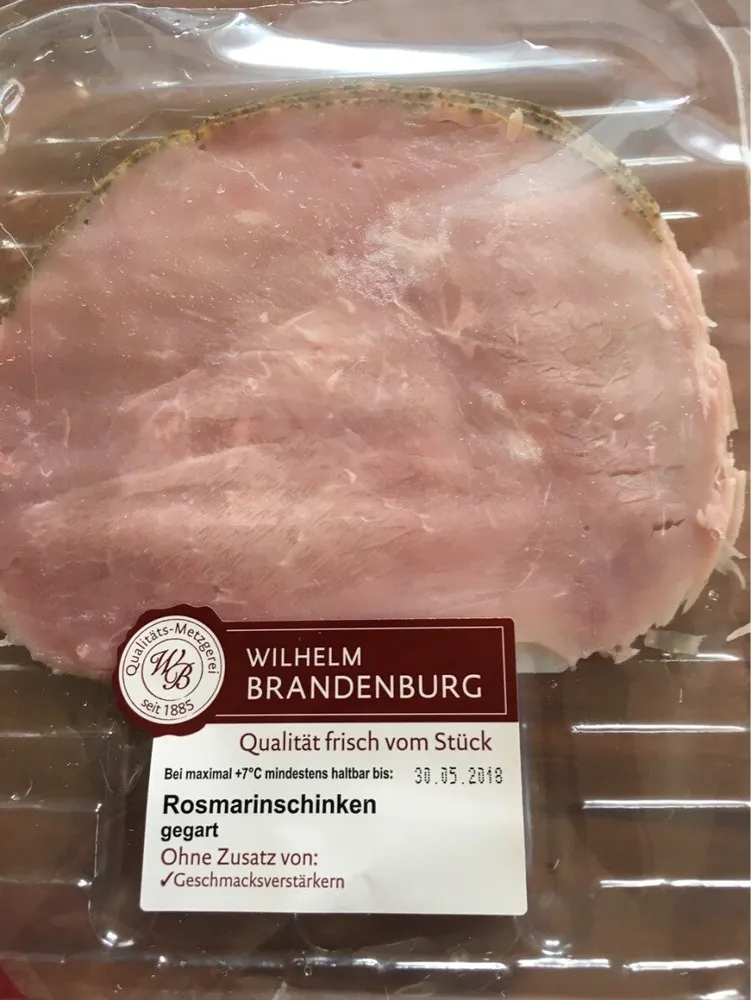Rosmarinschinken gegart