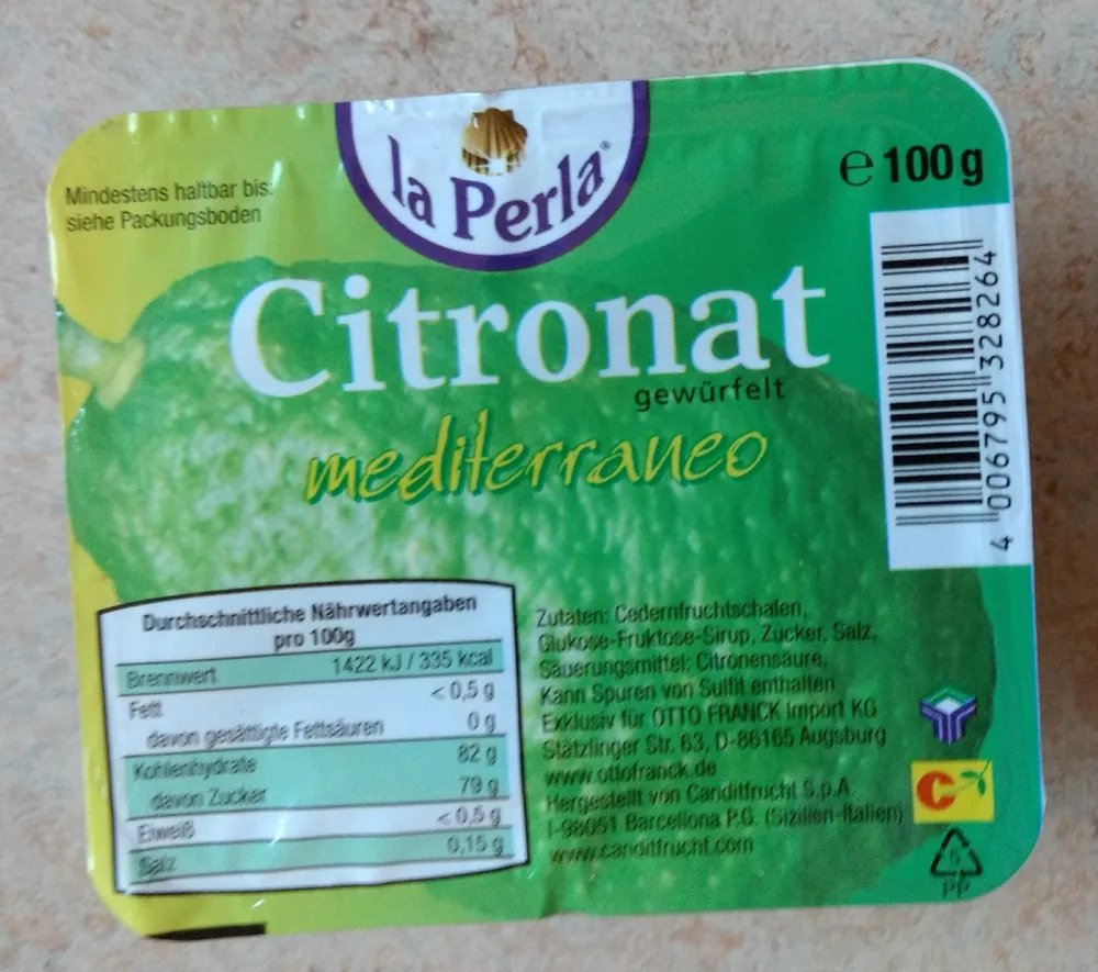 Citronat mediterraneo gewürfelt