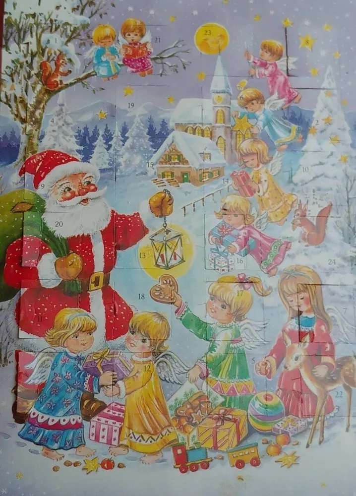Adventskalender "Weihnachtsmann Am Strand"