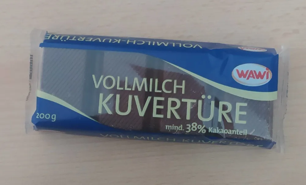 Kuvertüre, Vollmilch