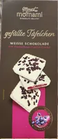 Gefüllte Täfelchen Weisse Schokolade