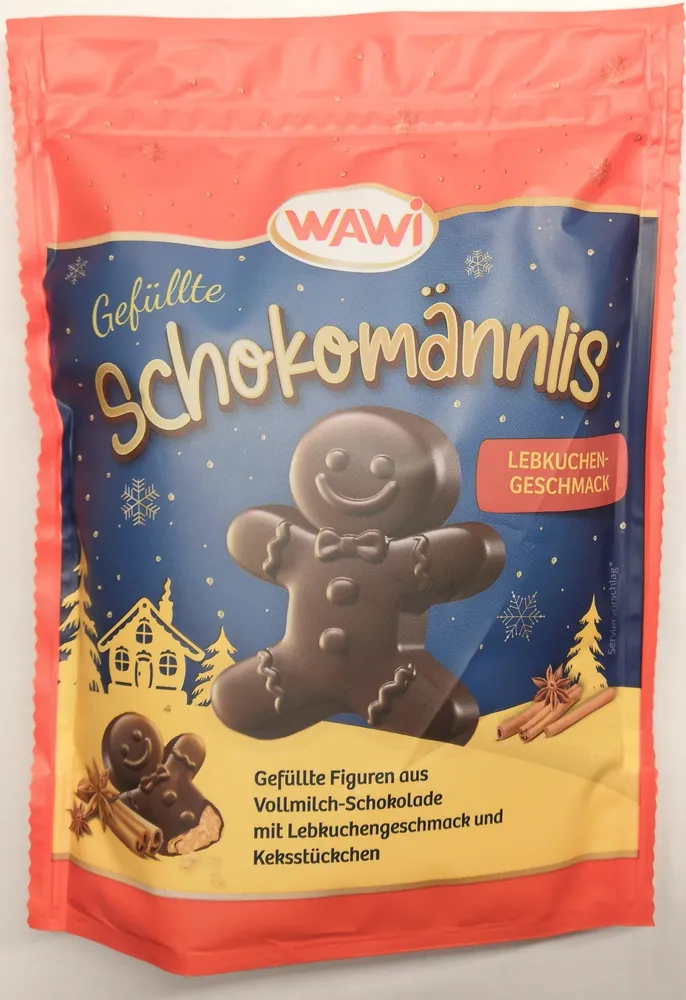 Gefüllte Schokomännlis Lebkuchengeschmack