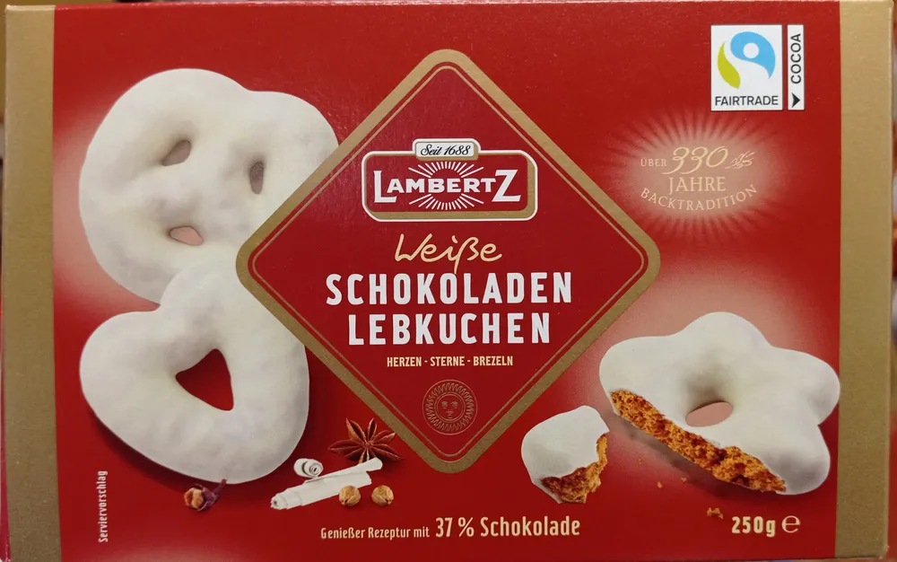 Weiße Schokoladen Lebkuchen