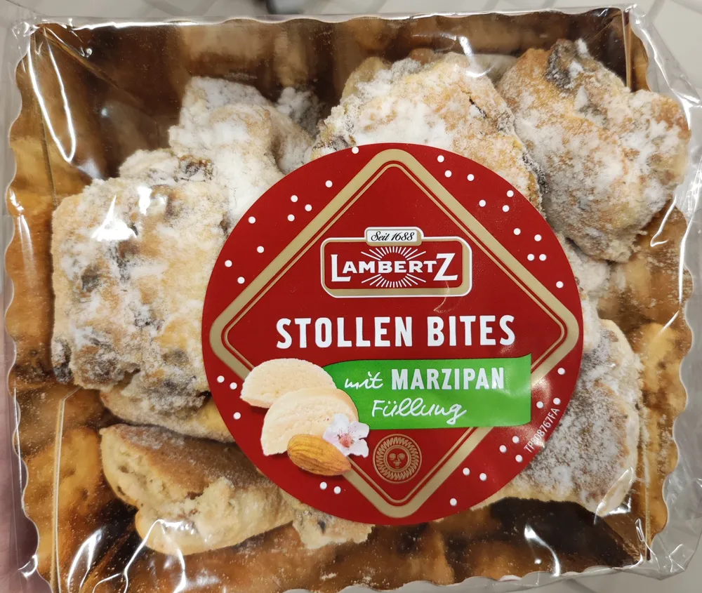 Stollen Bites mit Marzipan Füllung