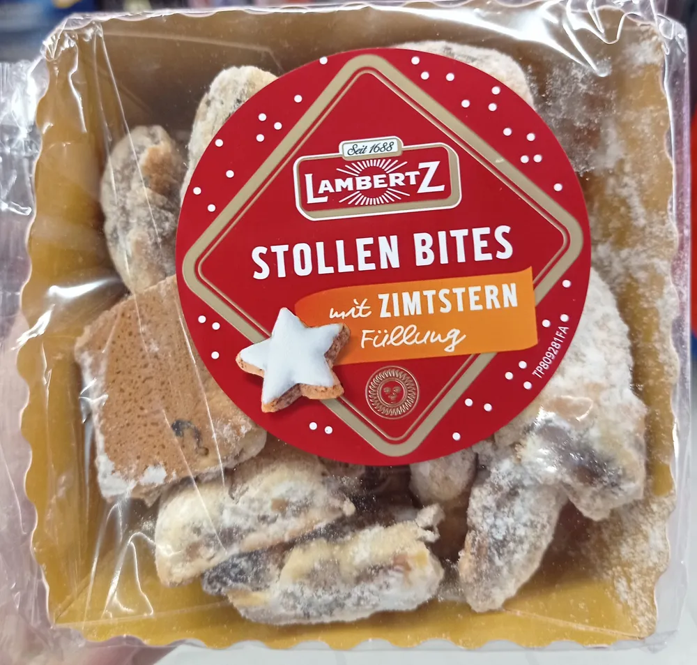 Stollen bites mit Zimtsterne Füllung