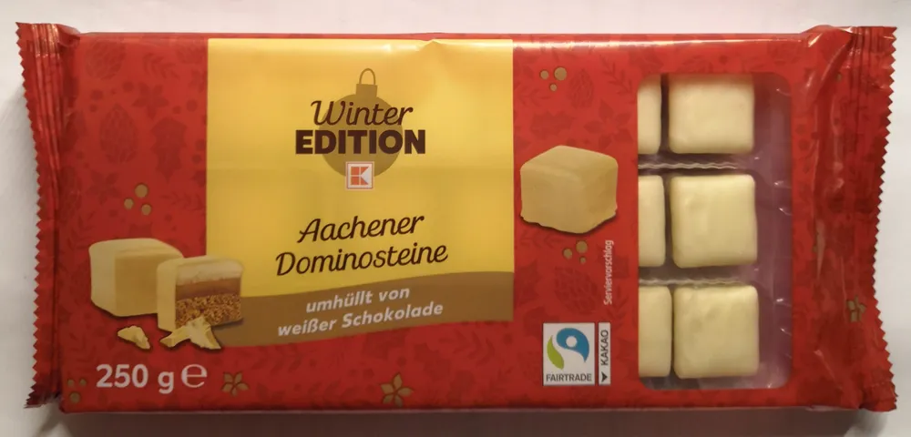 Aachener Dominosteine mit weißer Schokolade