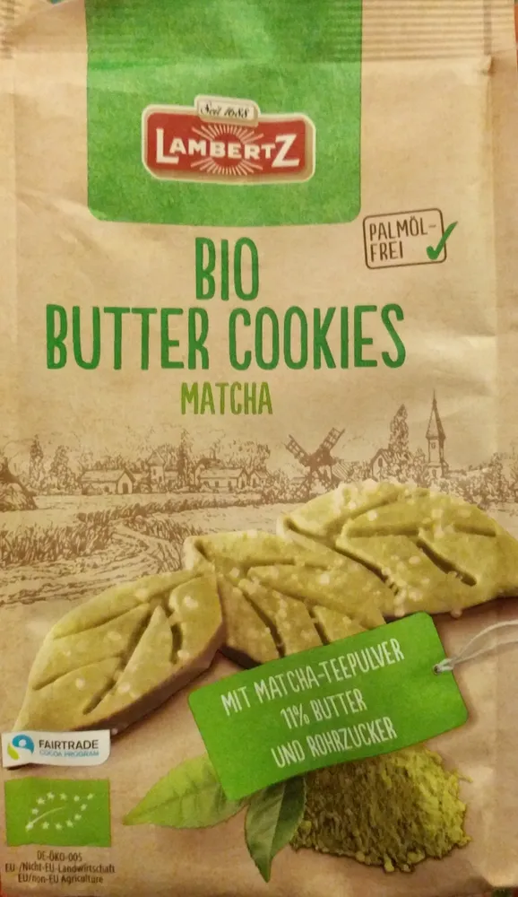 Bio Butter Cookies Matcha