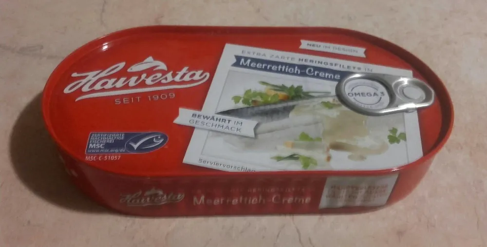 Hawesta Heringsfilets In Meerrettich-creme 200g
