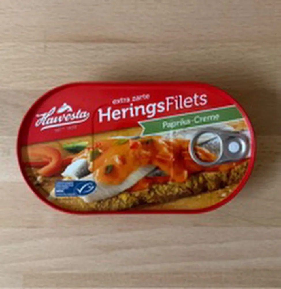 Heringsfilets - Paprika-Creme