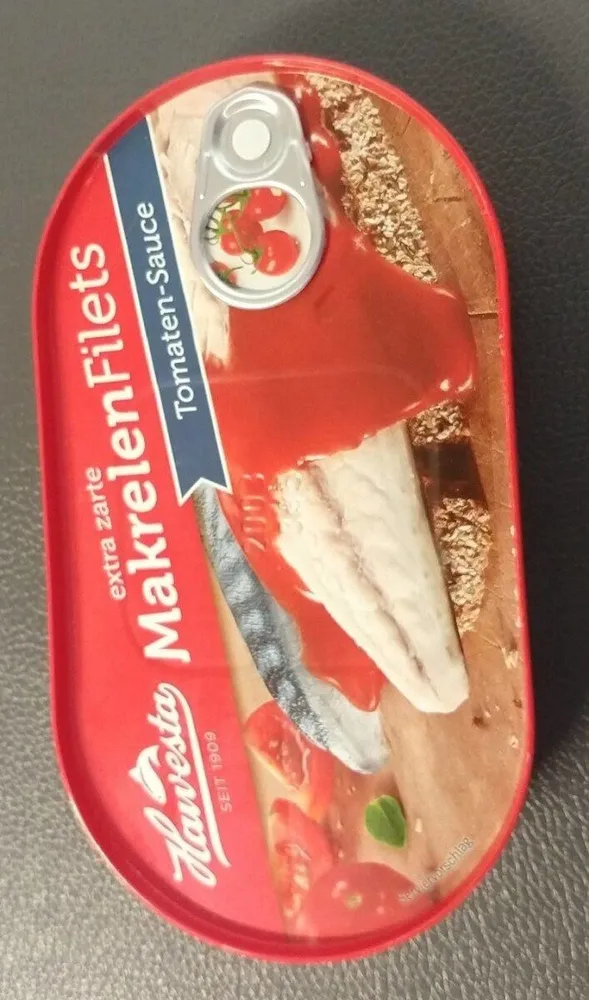 Makrelenfilets Tomatensauce