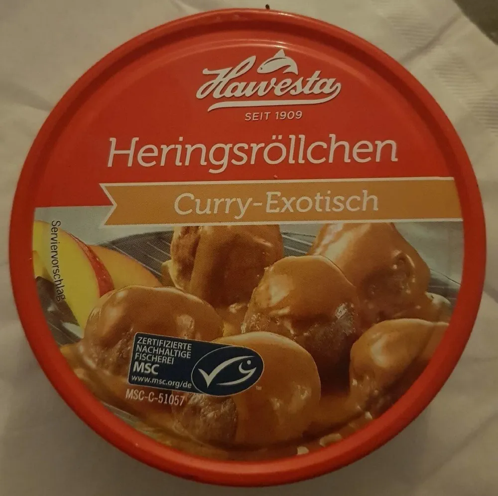 Heringsröllchen Curry Exotisch