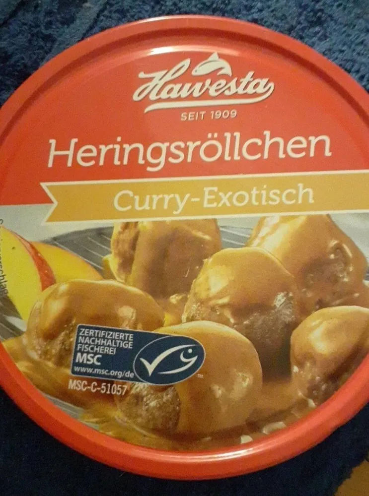Heringsröllchen Curry-Exotisch