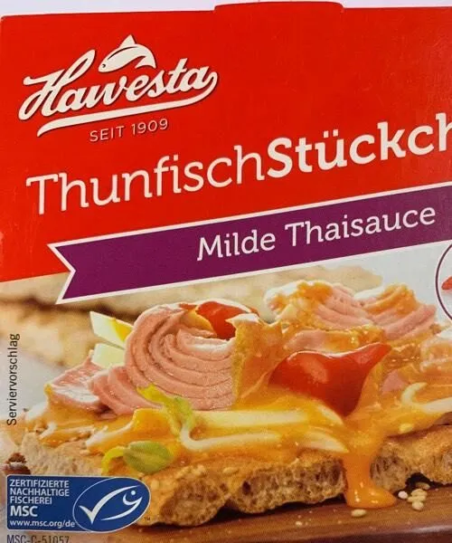 Thunfisch-Stückchen - Milde Thaisauce