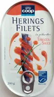 Heringsfilets in pikanter Tomatensauce