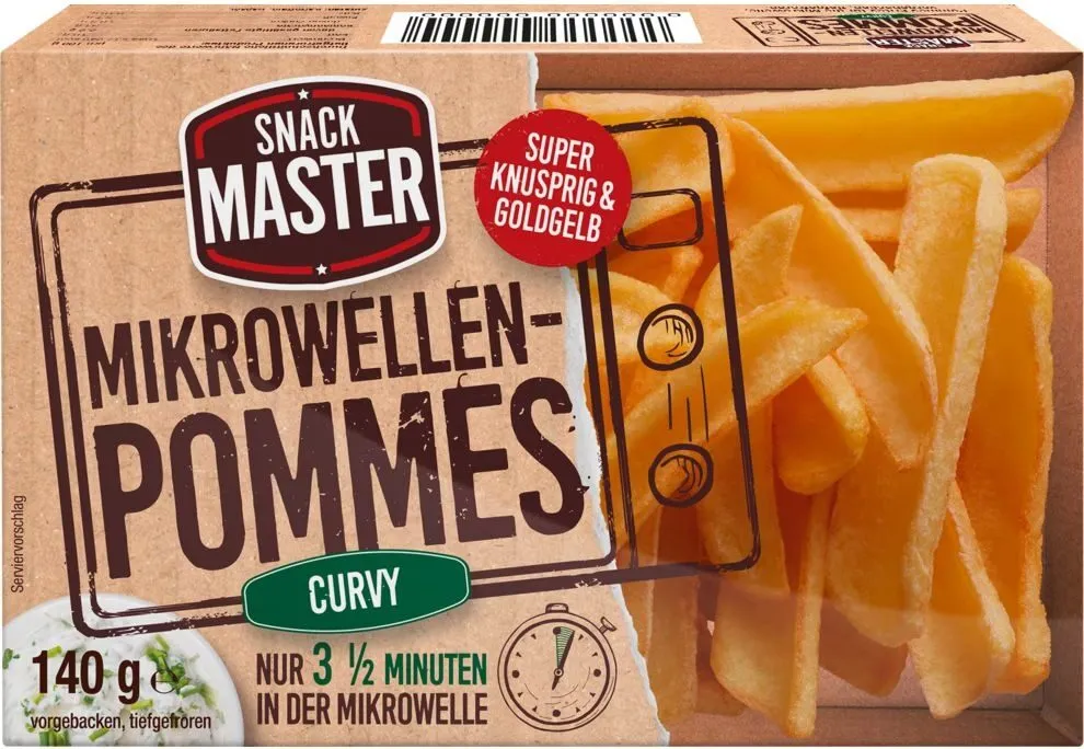 Mikrowellen-Pommes Curvy