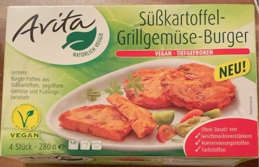 Süßkartoffel-Grillgemüse-Burger