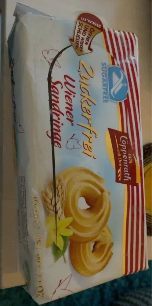 zuckerfrei Wiener Sandringe