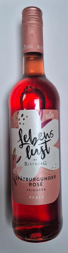 LEBENSLUST BY RIETBURG PFALZ SPÄTBURGUNDER ROSÉ QBA FH. 1X750