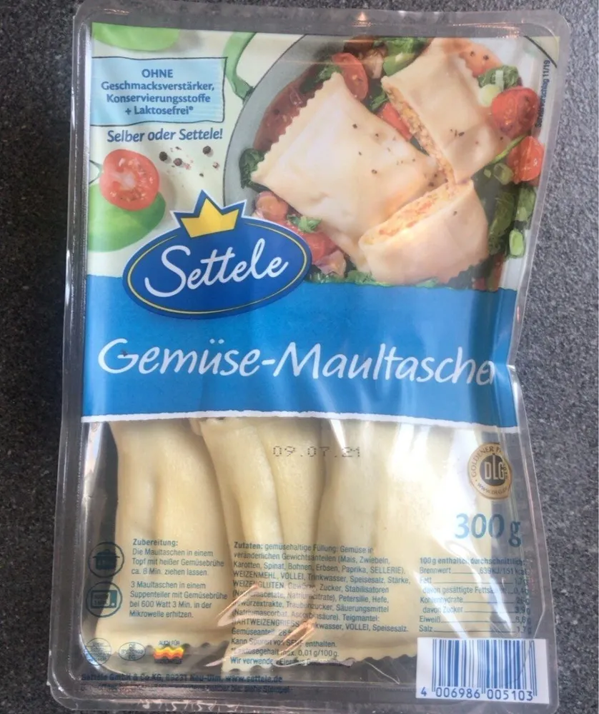 Gemüse-Maultaschen