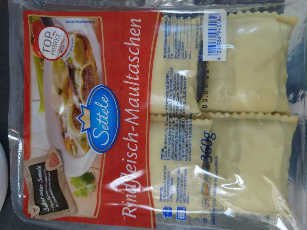Rindfleisch  Maultaschen