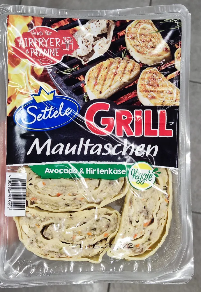 Grill-Maultaschen - Avocado-Hirtenkäse