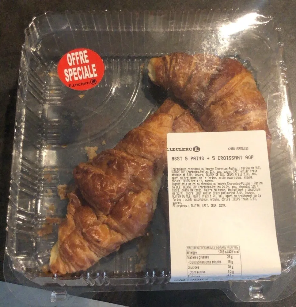 asst 5 pains + 5 croissant AOP
