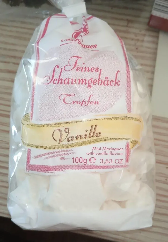 Feines Schaumgebäck, Vanille, Tropfen, Meringues
