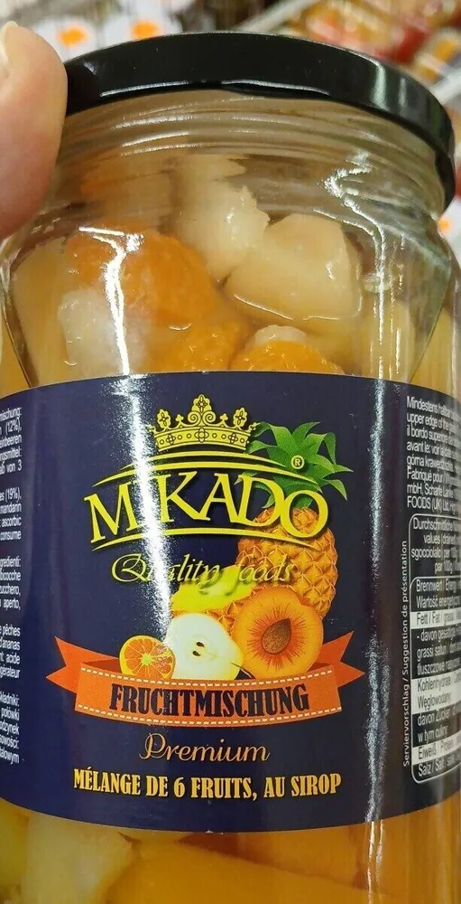 FRUCHTMISCHUNG Premium MÉLANGE DE 6 FRUITS, AU SIROP