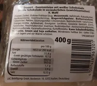 Dominosteine Weiseschokolade (2.Wahl)
