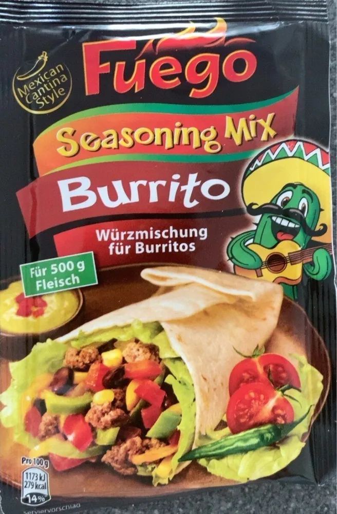 Seasoning mix burrito