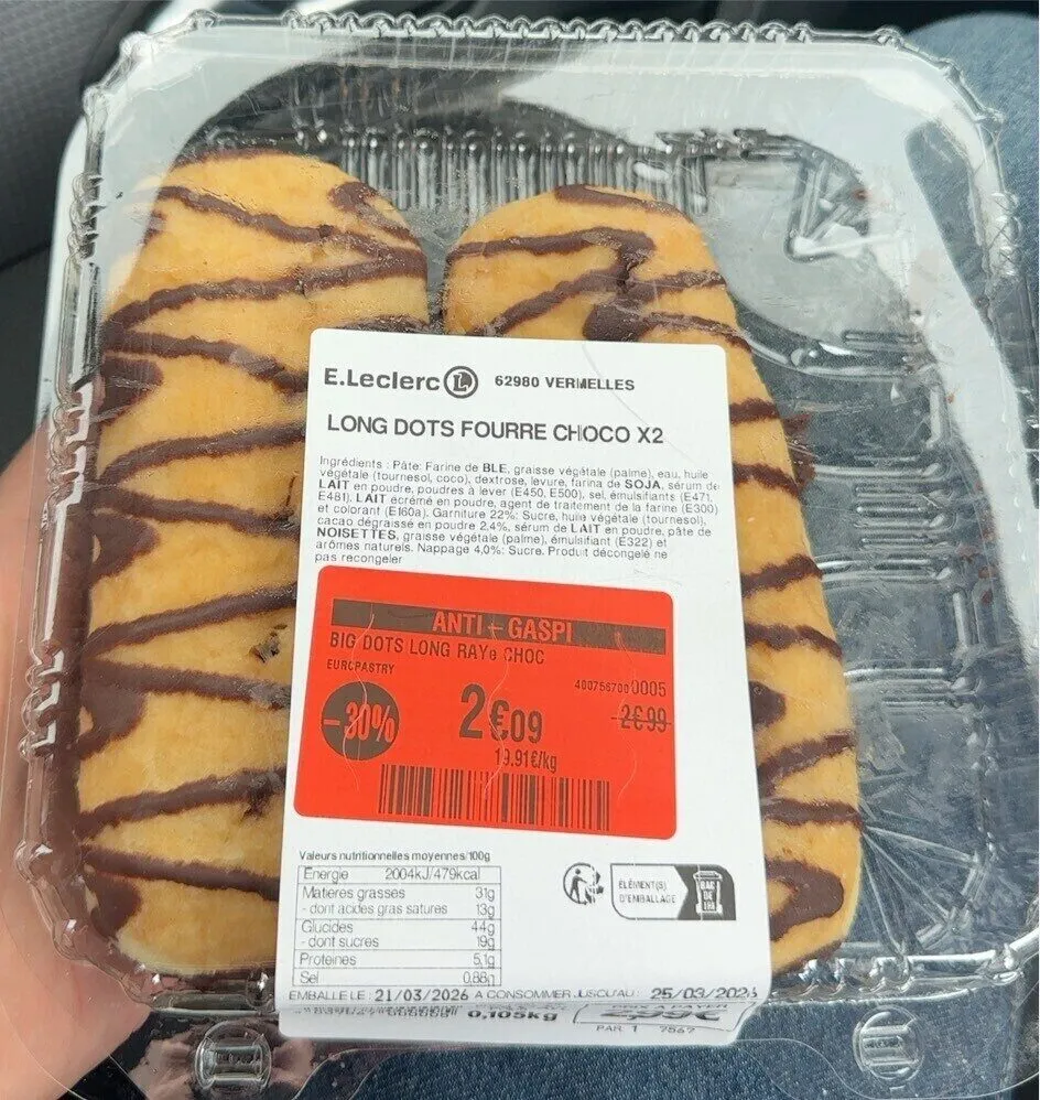 Donuts long fourre chocolat