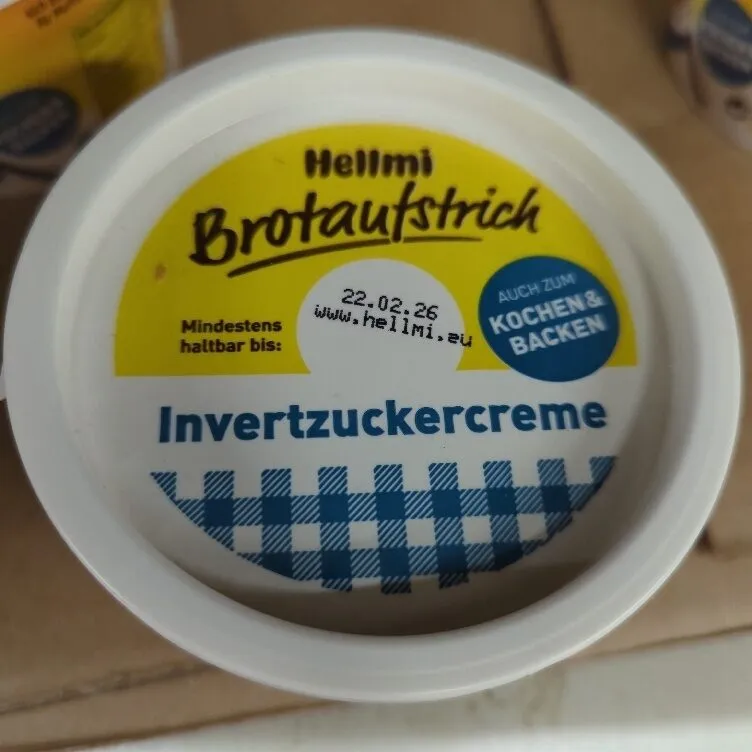 Brotaufstrich Invertzuckercreme