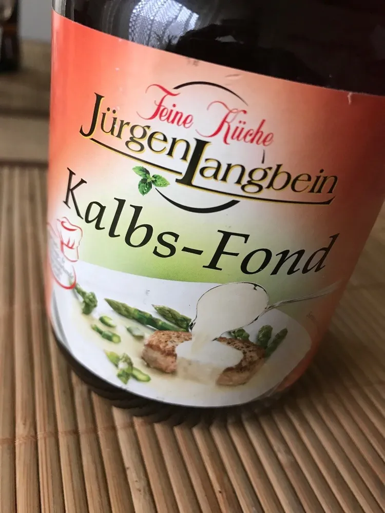 EDEKA Jürgen Langbein Feine Küche Kalbs Fond für Saucen und Suppen 500ml 1.99€ 1l 3.98€