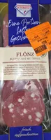 Flönz (Blutwurst mit Speck)