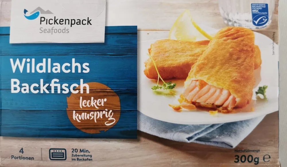 Wildlachs Backfisch