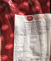Paprikawurst mit käse